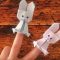 Easter bunny folding from paper. Origami rabbit. Bunny finger puppet.