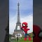 SPIDEY in Paris dances Gangnam Style #shorts  #spidey #gangnam