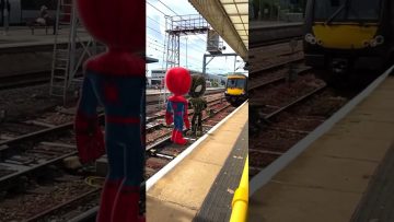 Mind-Blowing Spider-Man: Spectacular Butterfly Twirl Kick Stuns Near a Moving Train! #shorts